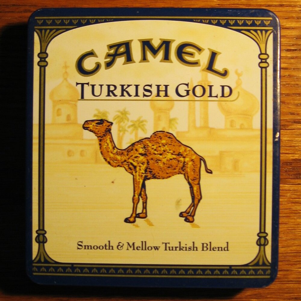 Camel Turkish Gold collectible tin made in Germany